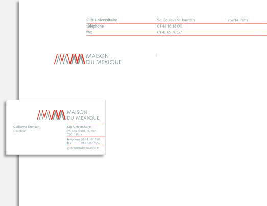 House of Mexico in Paris stationary