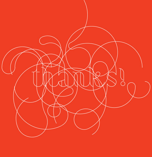 Thank you, lettering