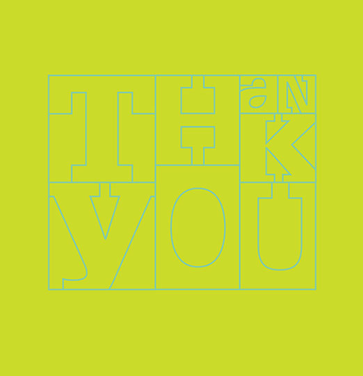 Thank you, lettering
