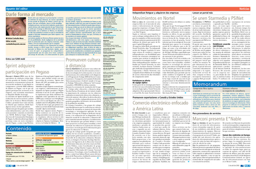 Newspaper spread